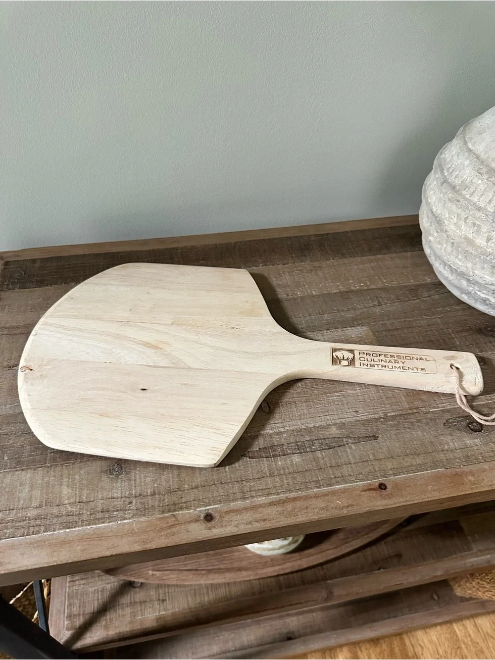 Wooden Pizza Peel by Professional Culinary Instruments Natural 16” long 9” Wide